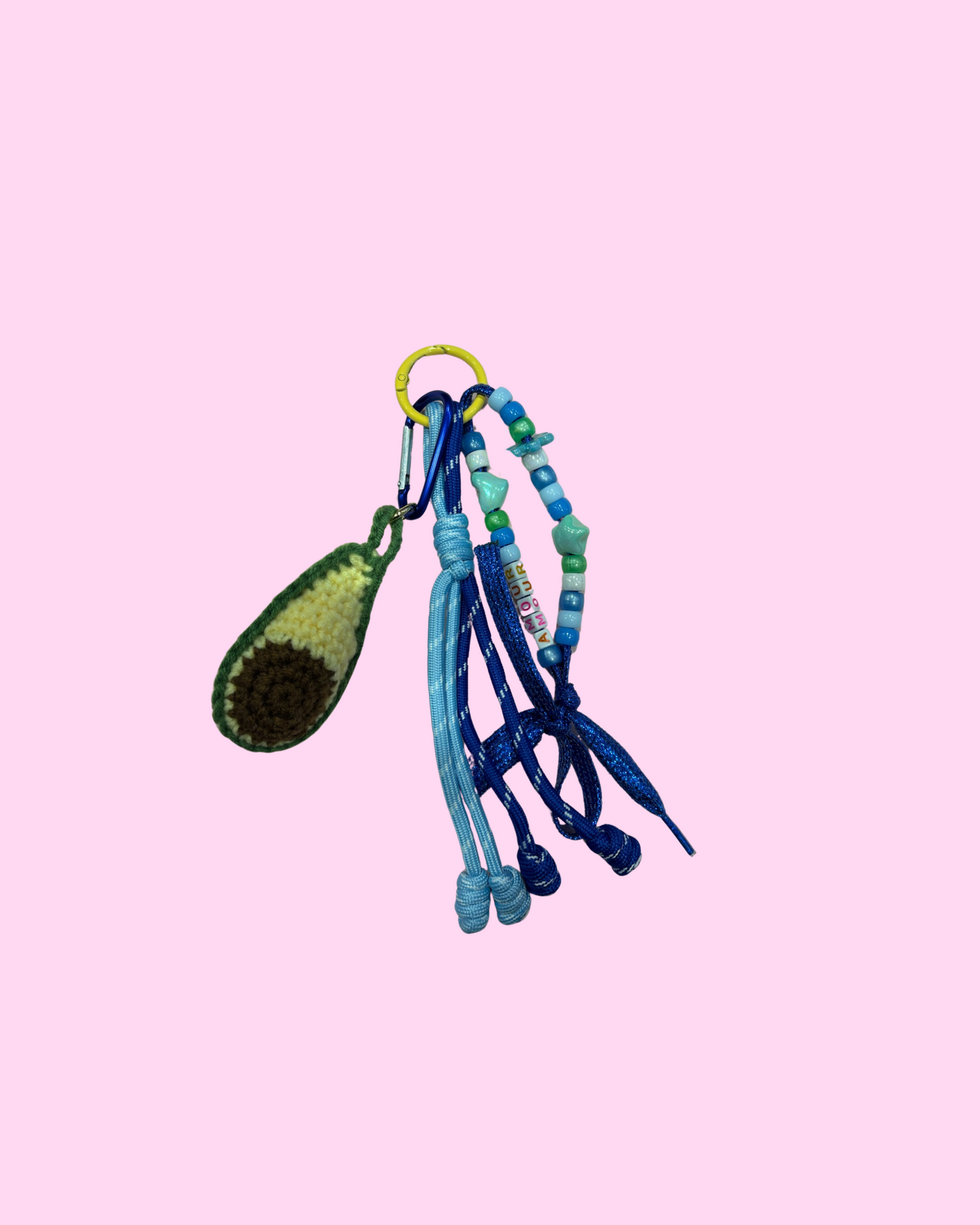 Bag charm avocat en crochet