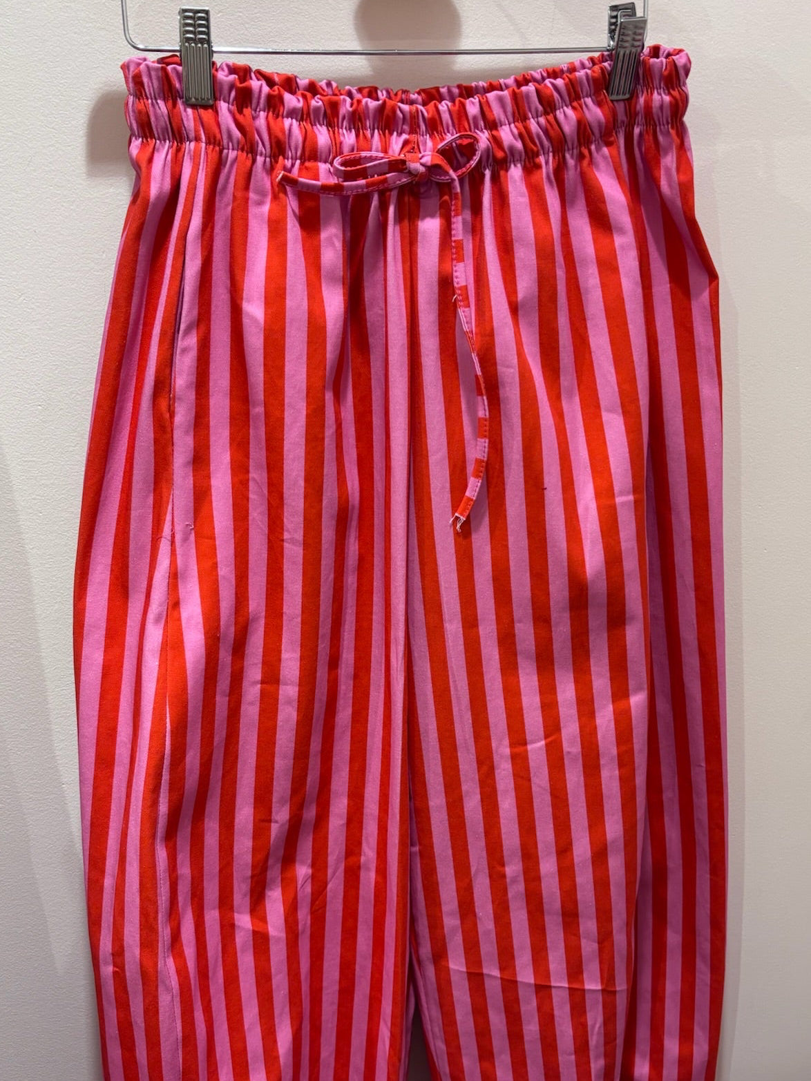 JOHANNA - Pantalon rayé (lien taille)