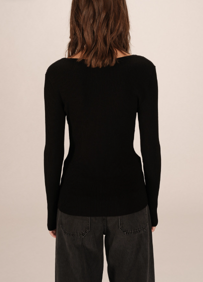 Pull Saturnin noir Grace & Mila