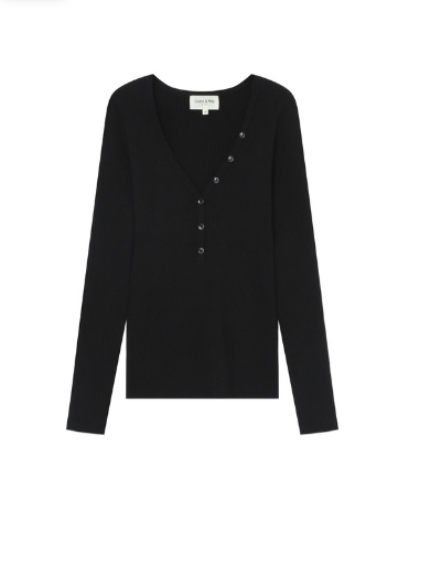 Pull Saturnin noir Grace & Mila