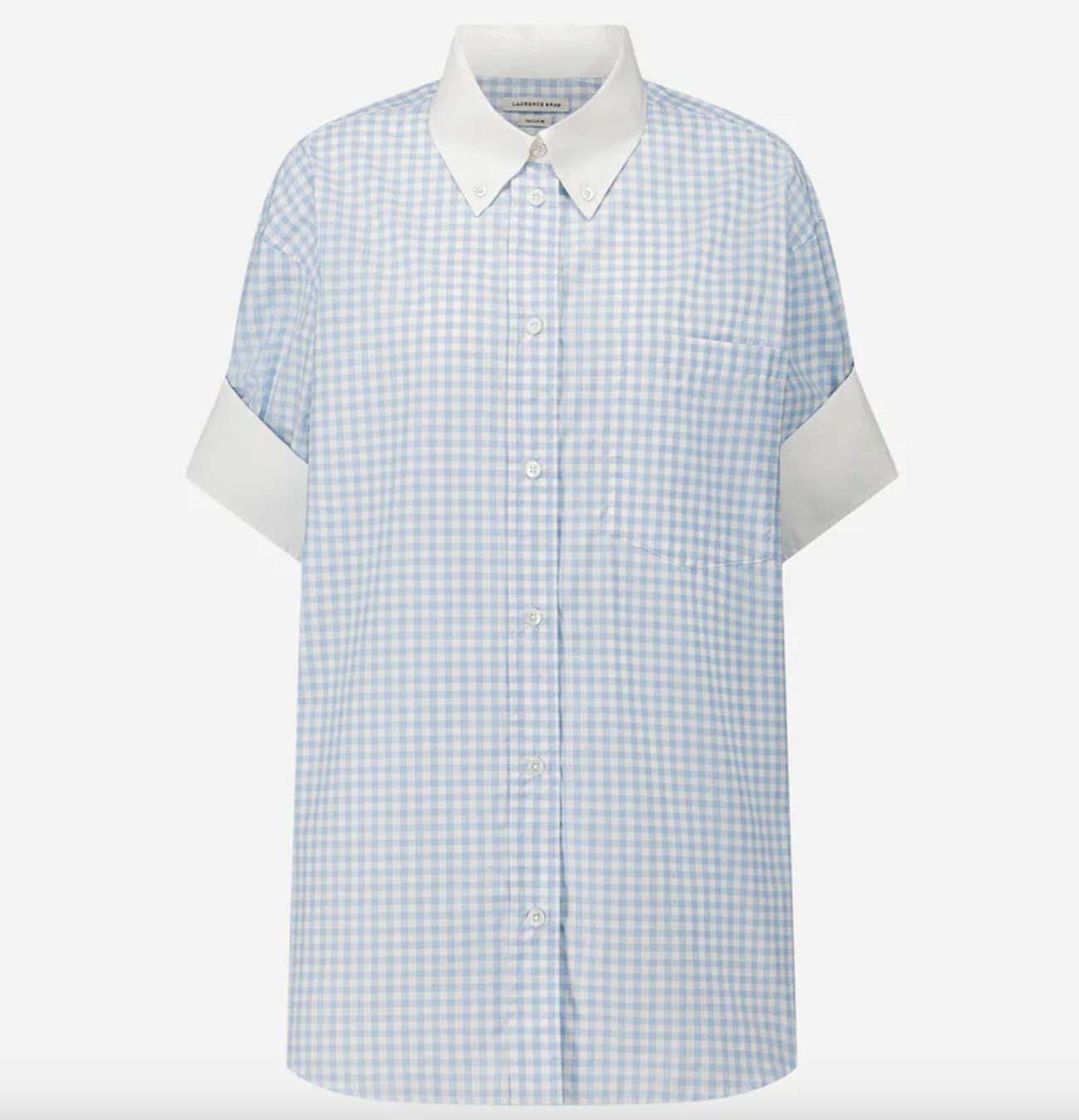 LAURENCE BRAS – chemise Ricka vichy bleu et blanc