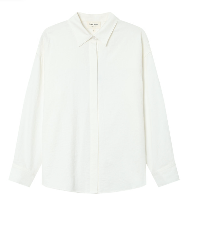 Chemise stripe écru Grace & Mila