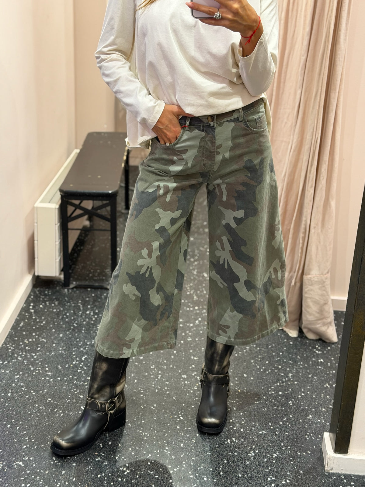 JOHANNA - Pantacourt camouflage