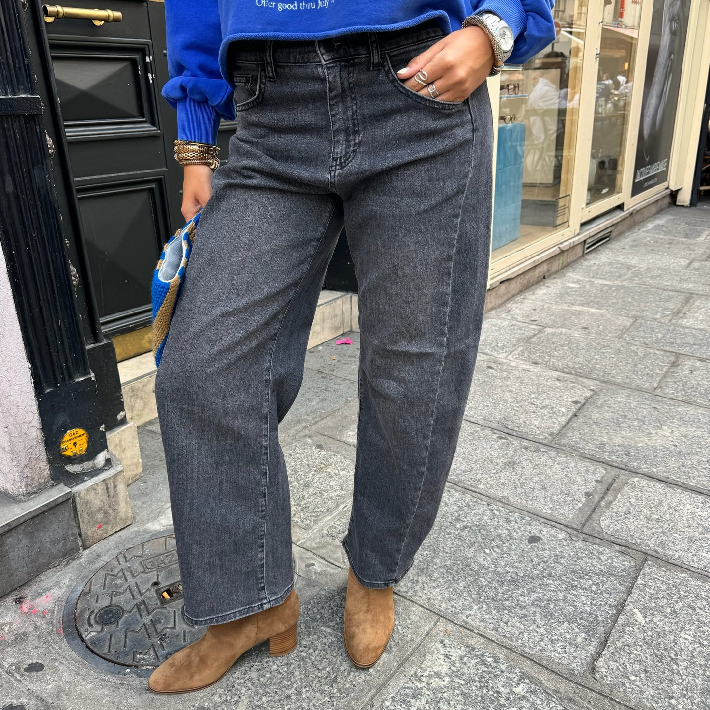 FIVE - Jean barrel Jude grey