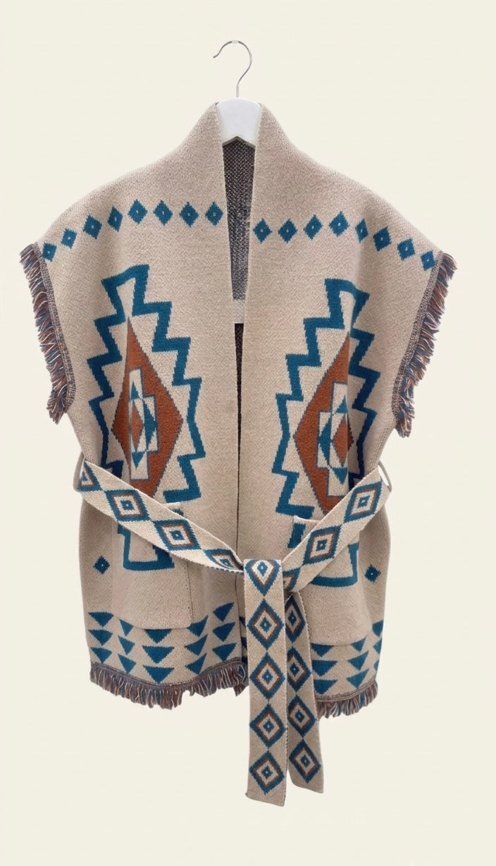Gilet sans manche aztèque