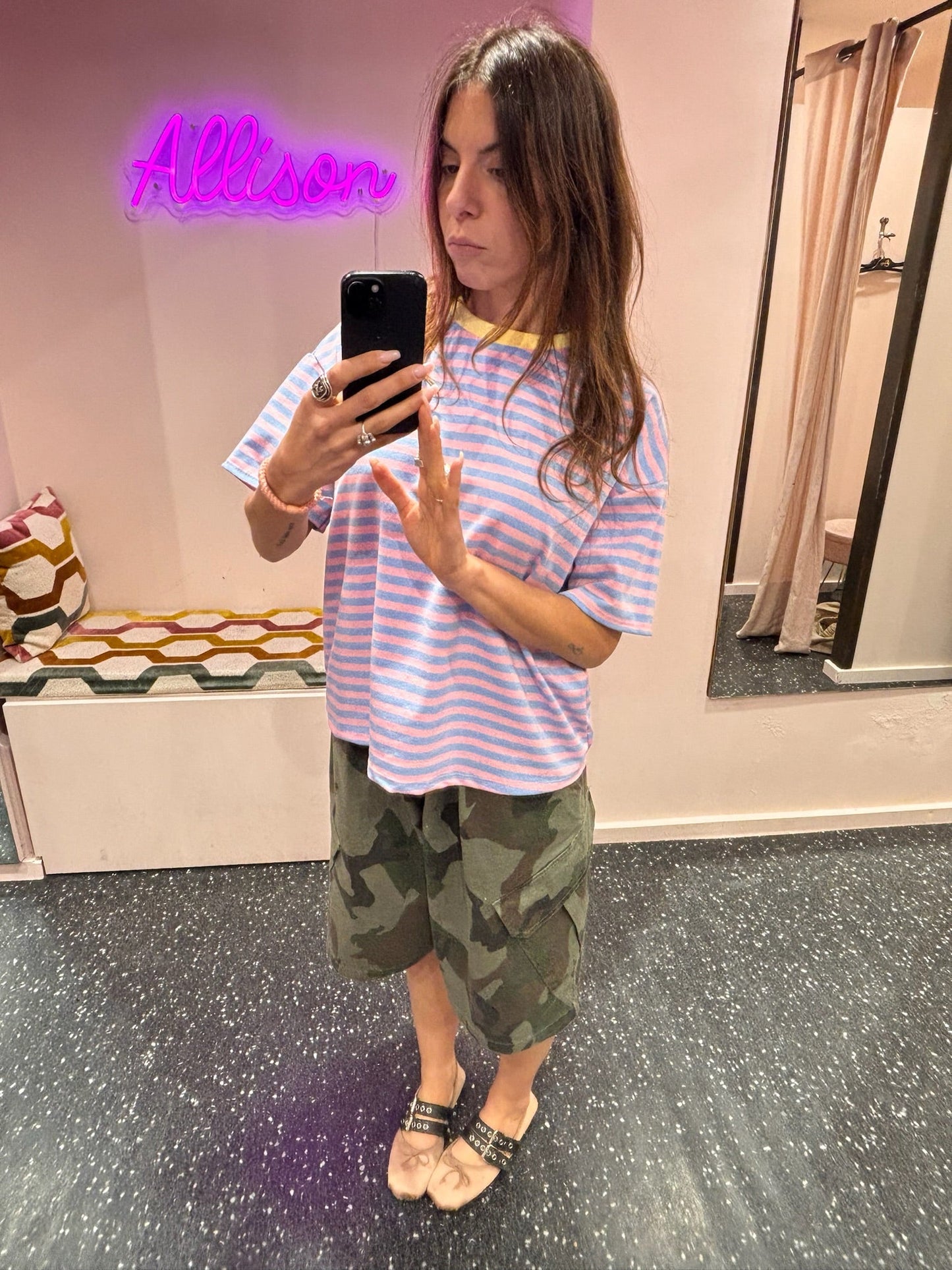 JOHANNA - Marinière oversize manches courtes