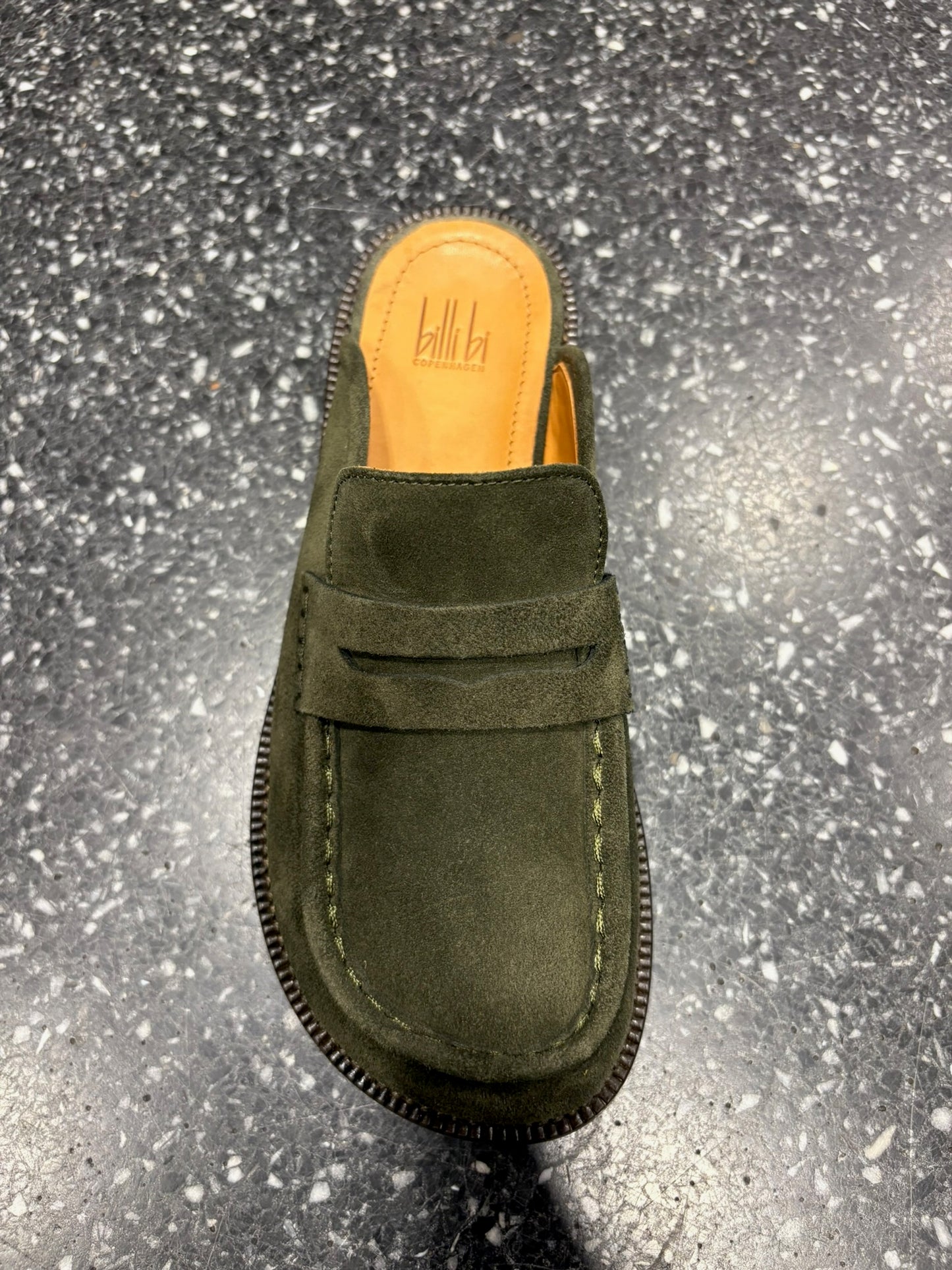 Mules en daim olive - BILLI BI
