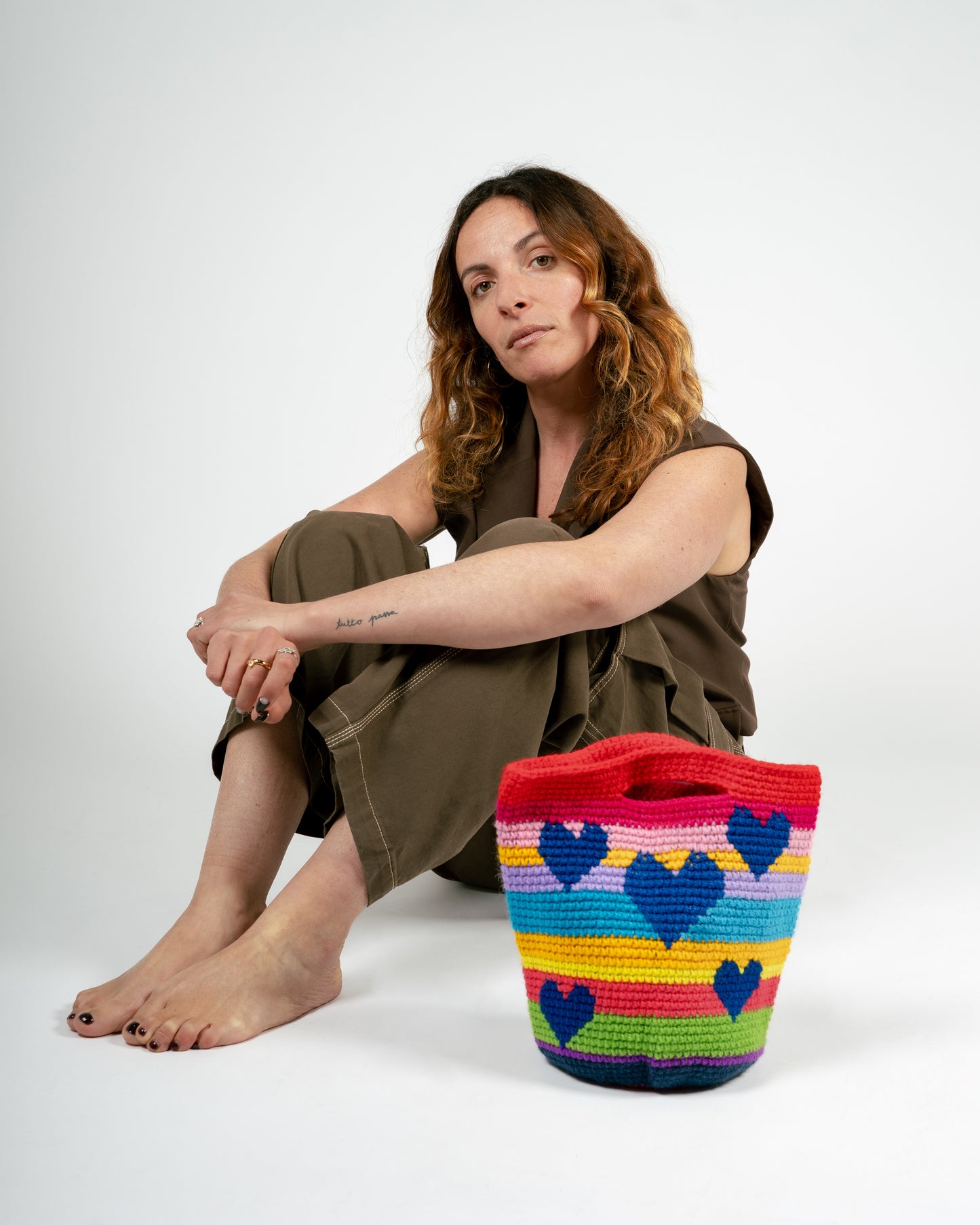 Sac Maison Badigo Corazón arc-en-ciel