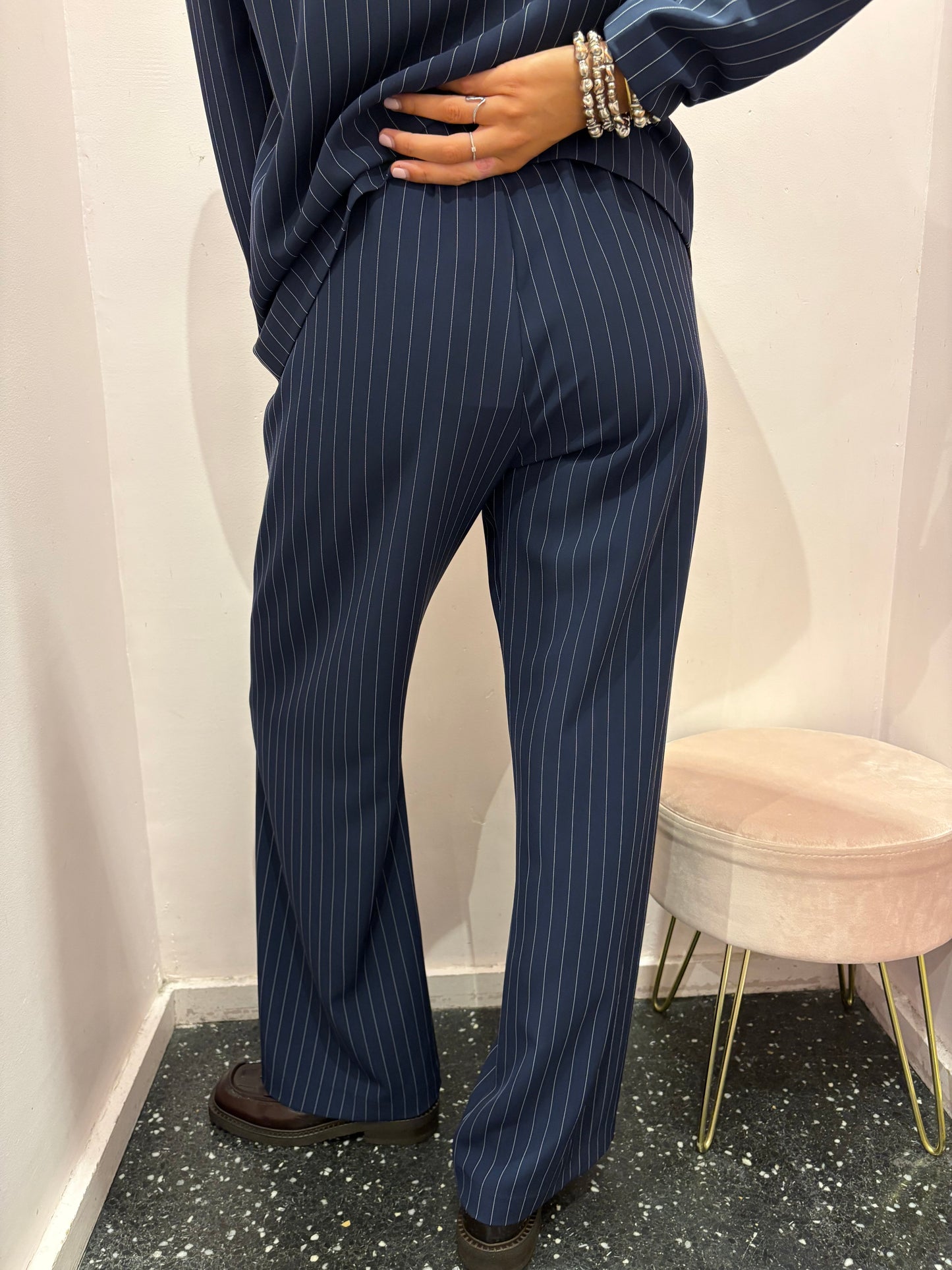 Pantalon marine rayures IMPERIAL