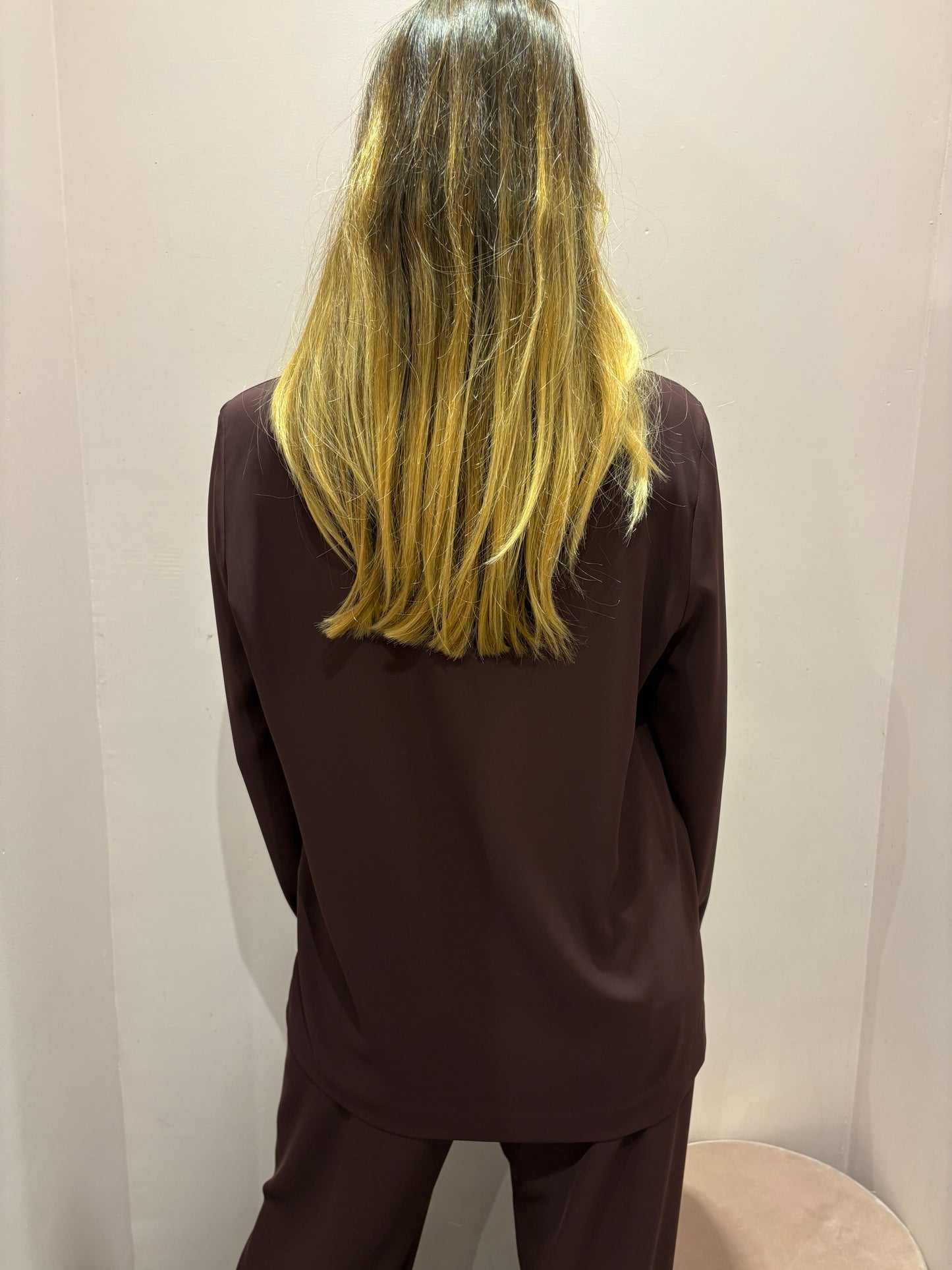 Veste croisée prune IMPERIAL