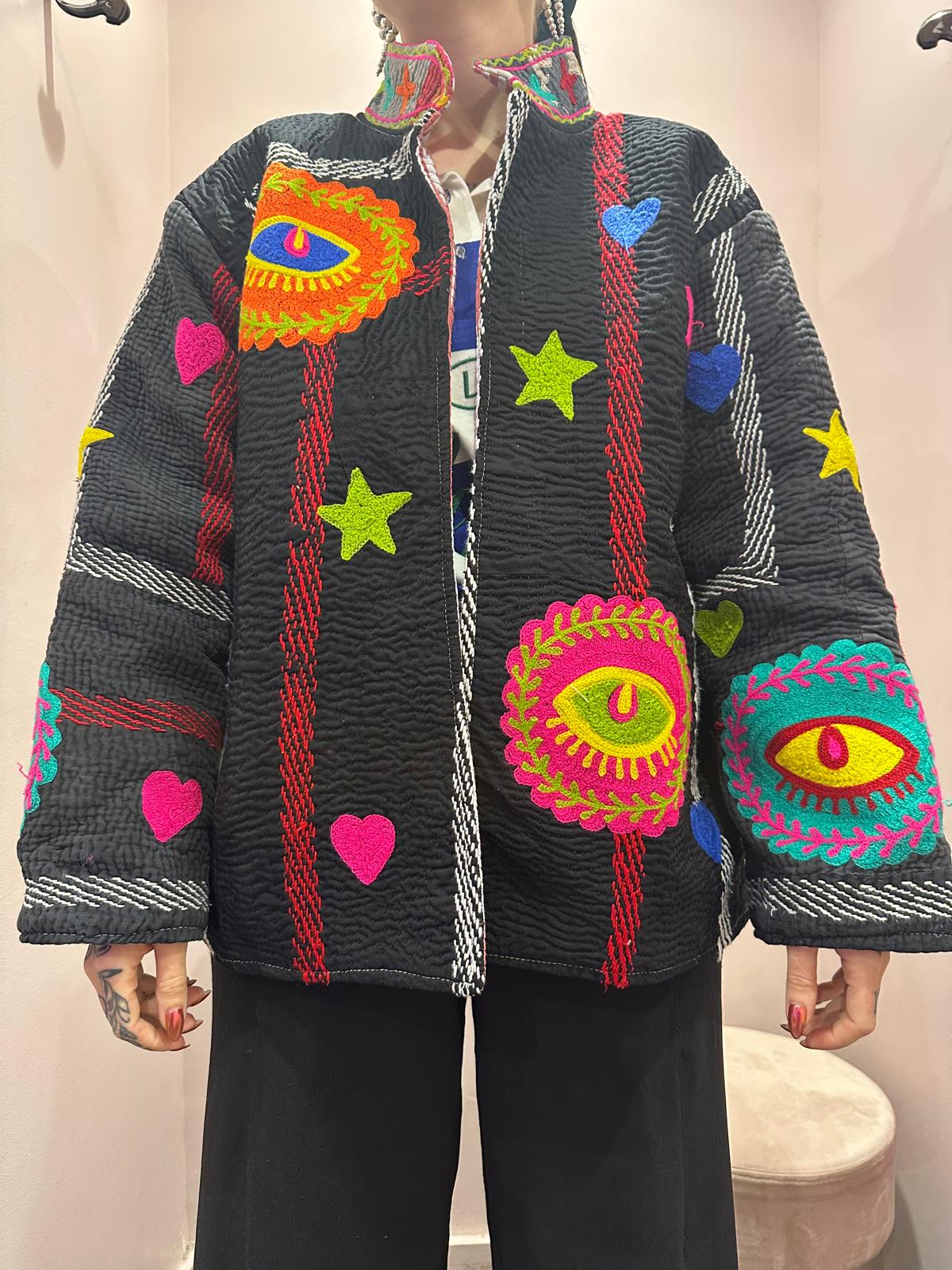 Kimono artisanal - tons foncés