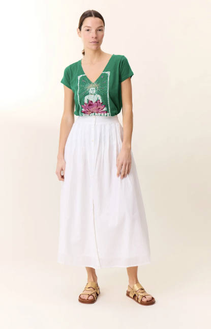 T-shirt Tonton Yoga vert Léon Harper
