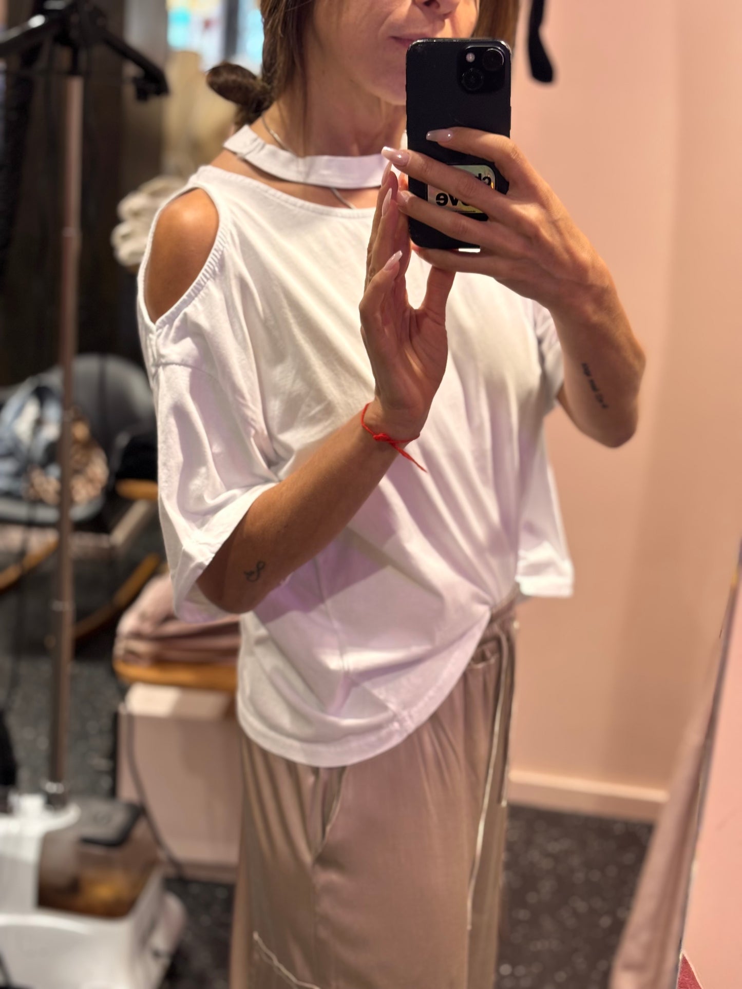 JOHANNA - t-shirt déstructuré col & épaules