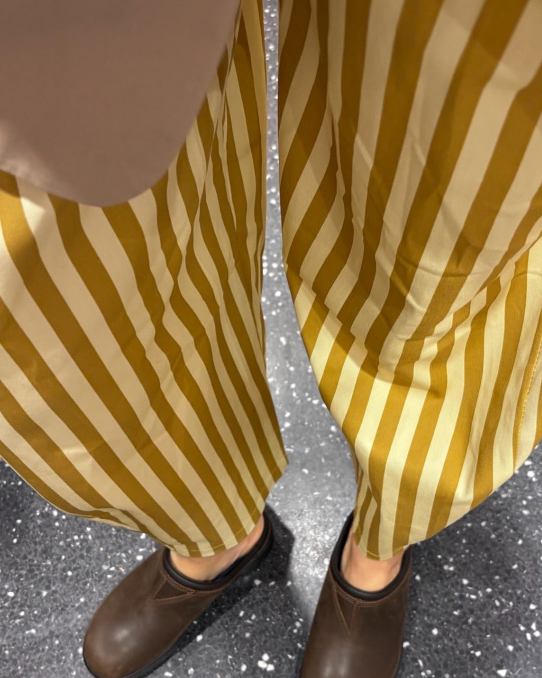 JOHANNA - Pantalon rayé (lien taille)