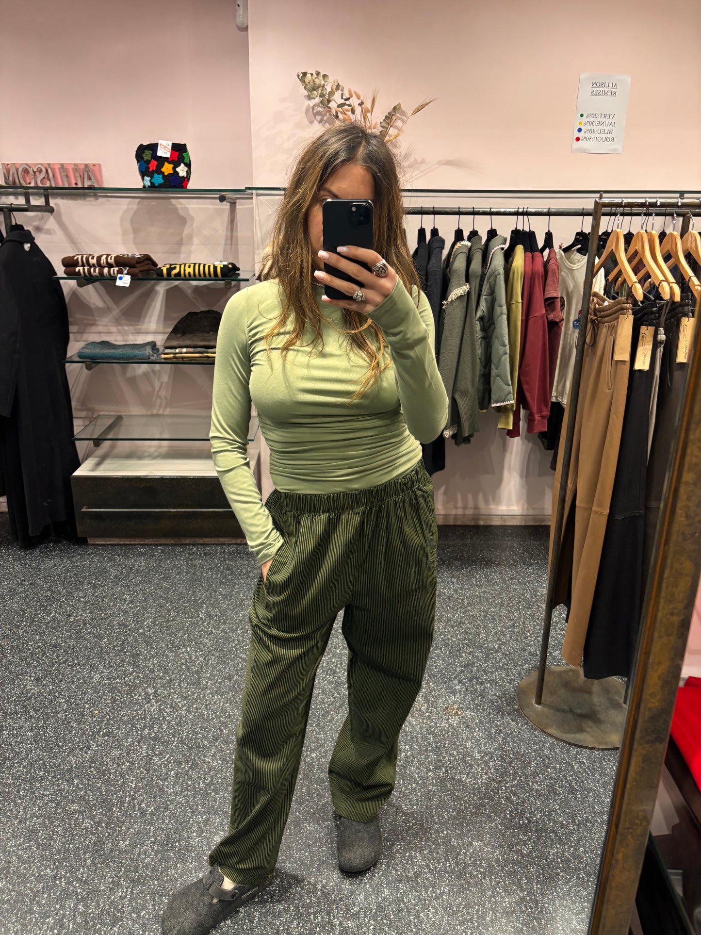 t-shirt Valeda sable et sauge Grace & Mila