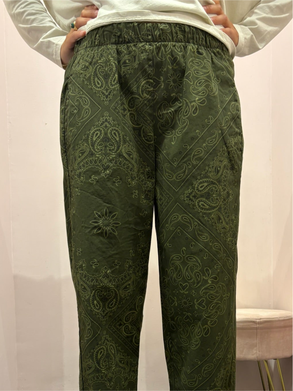 Pantalon bandana kaki - JOHANNA PARIS
