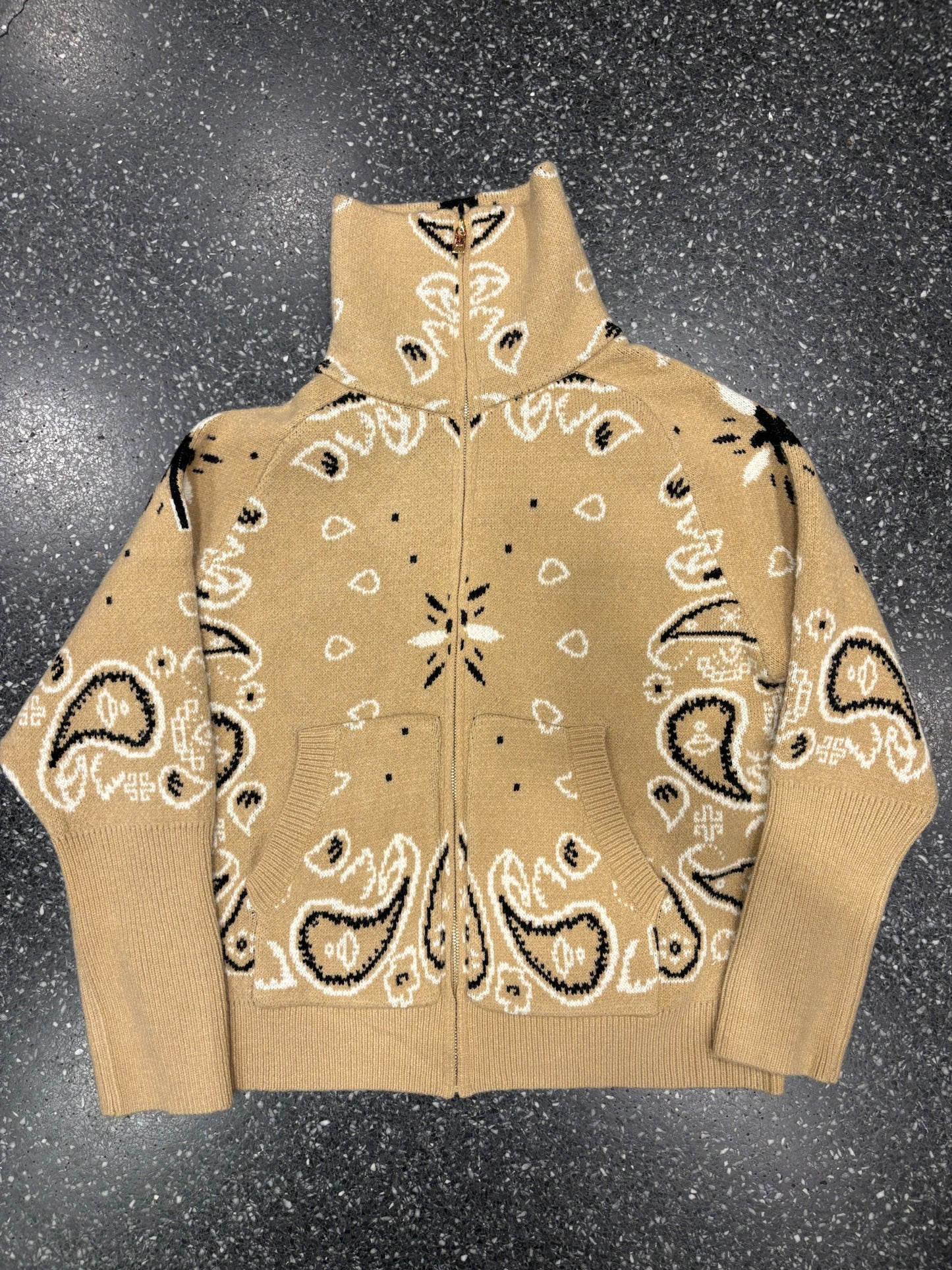 Gilet zippé imprimé bandana