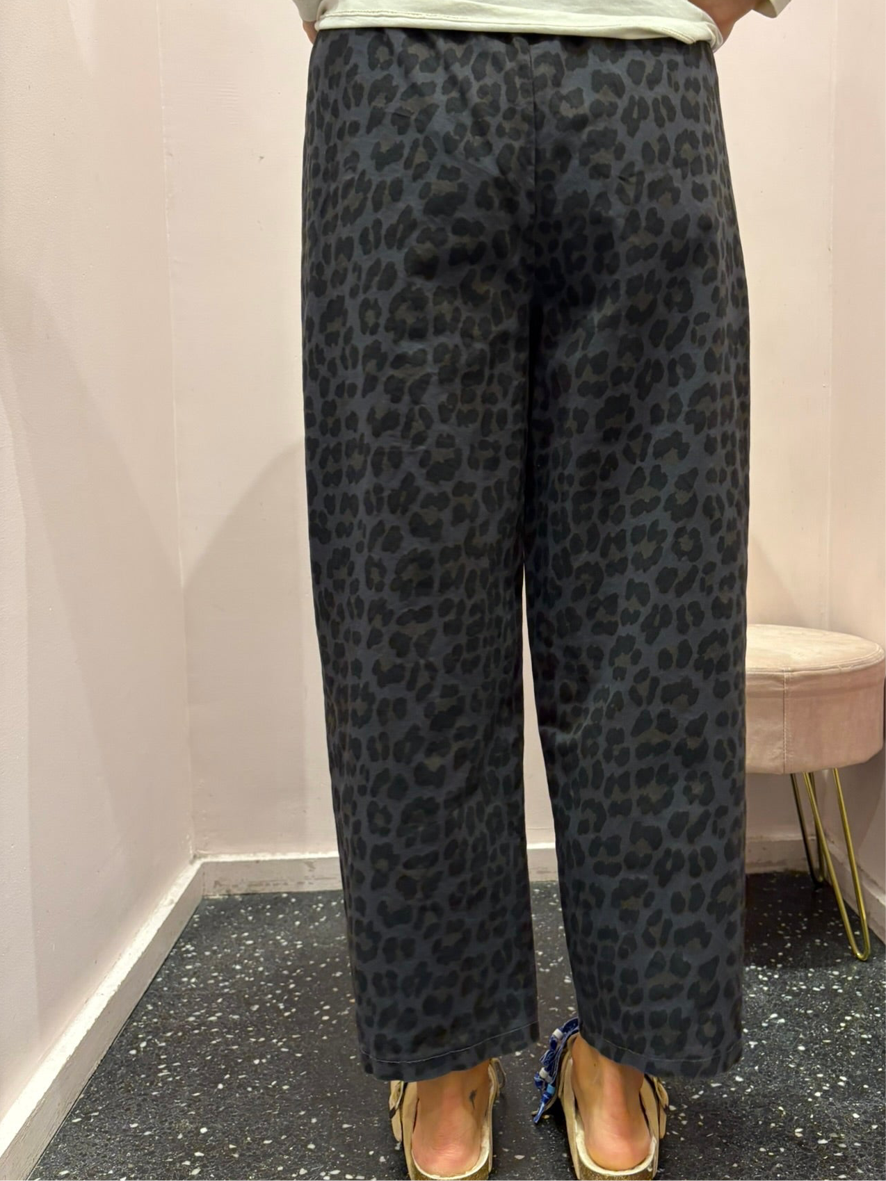 Pantalon léopard gris, marron ou camel - JOHANNA PARIS