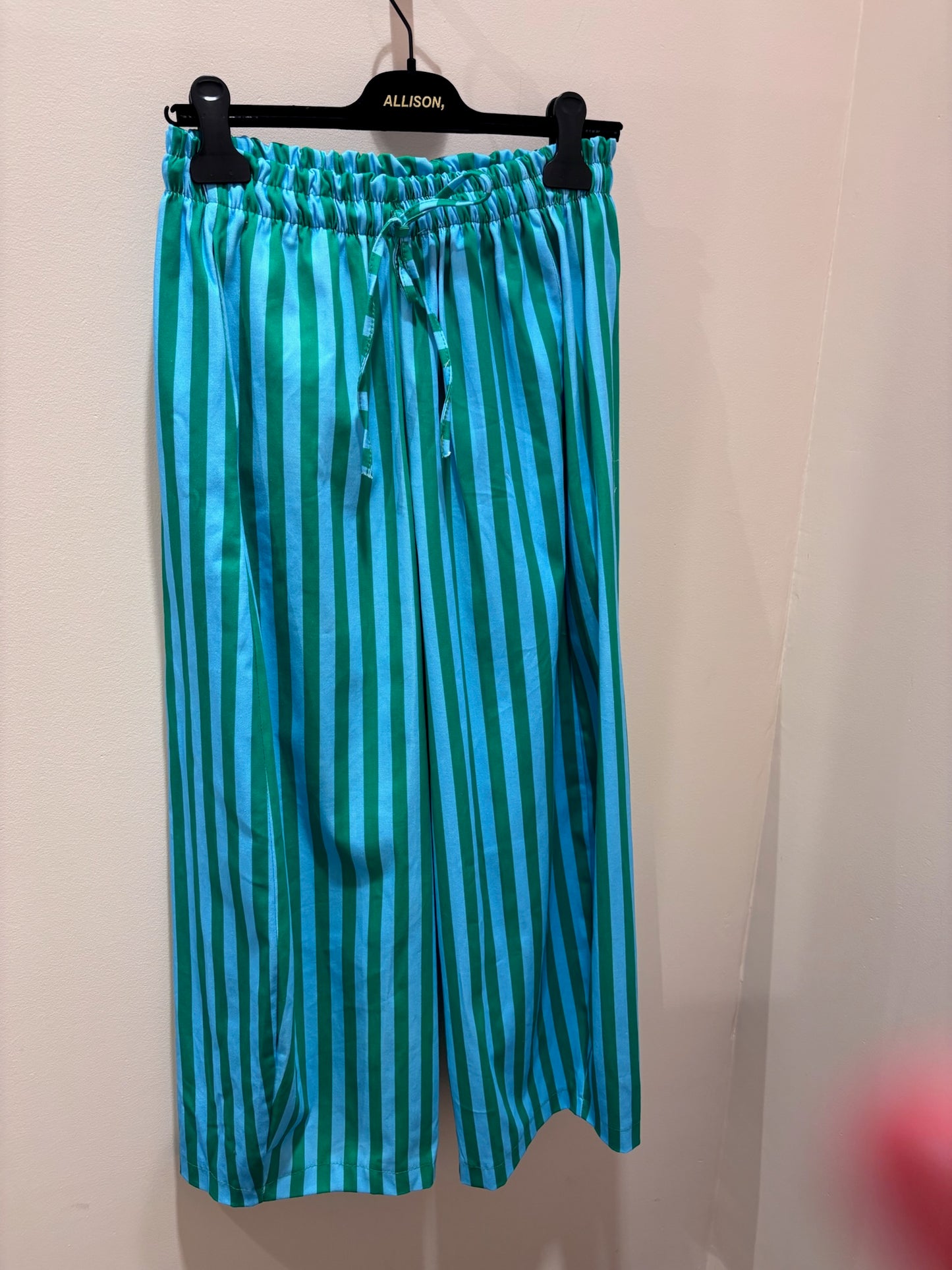 JOHANNA - Pantalon rayé (lien taille)
