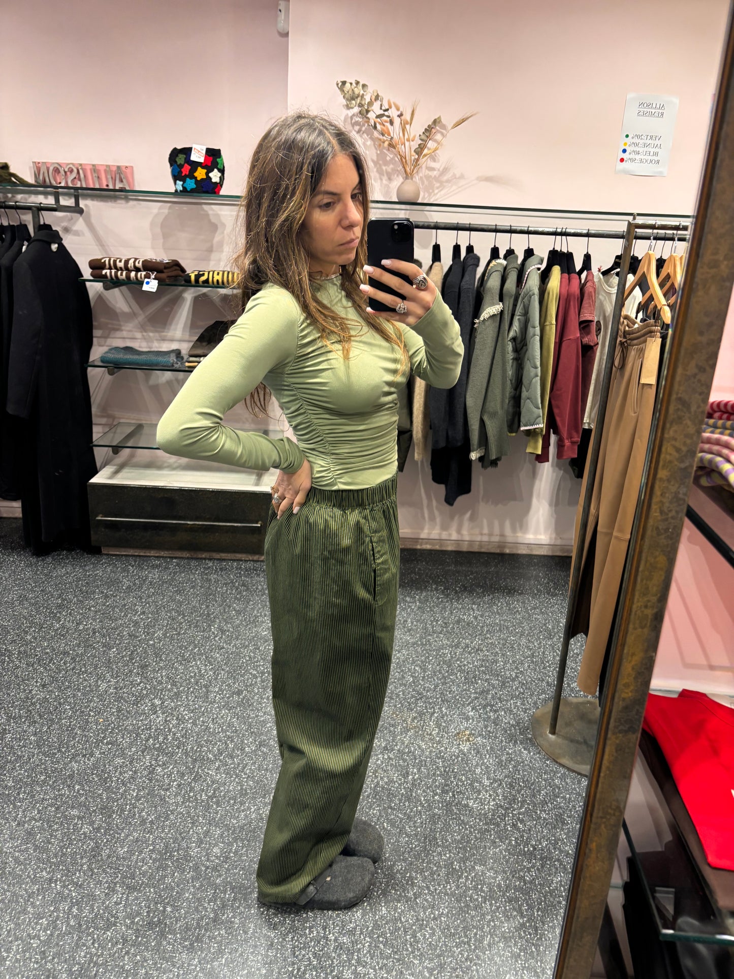 t-shirt Valeda sable et sauge Grace & Mila