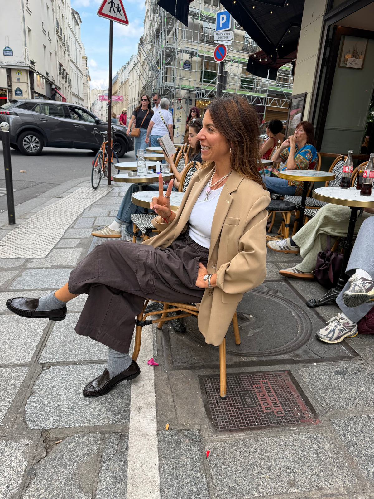 JOHANNA - Pantacourt cargo coton souple