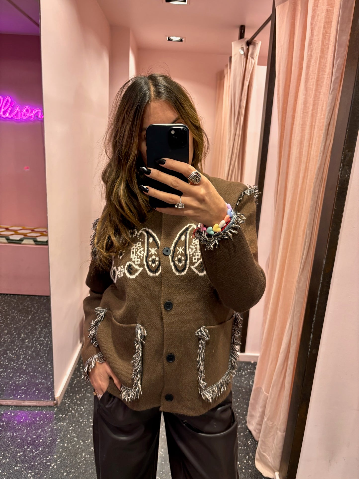 Gilet court motifs bandana