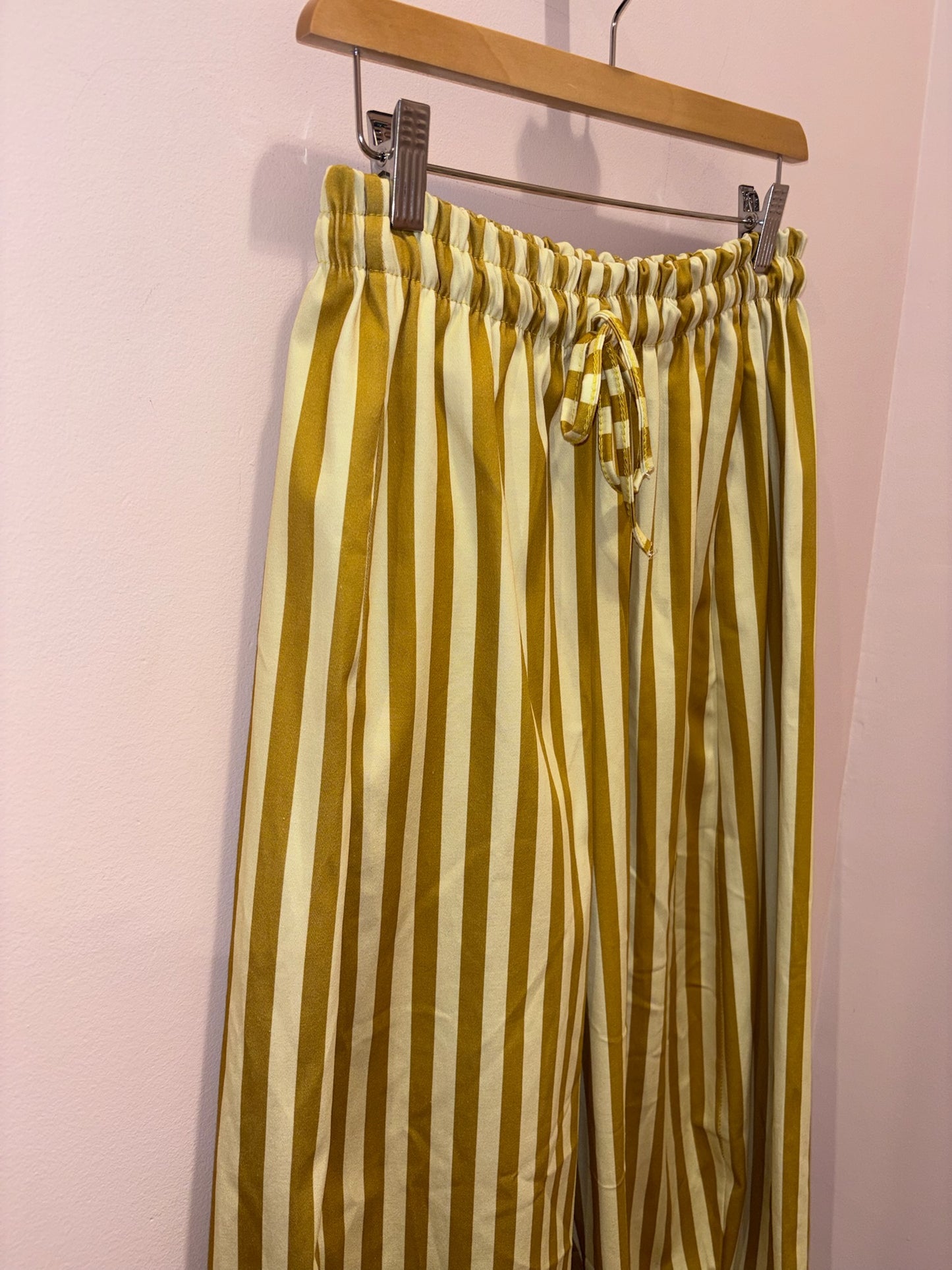 JOHANNA - Pantalon rayé (lien taille)