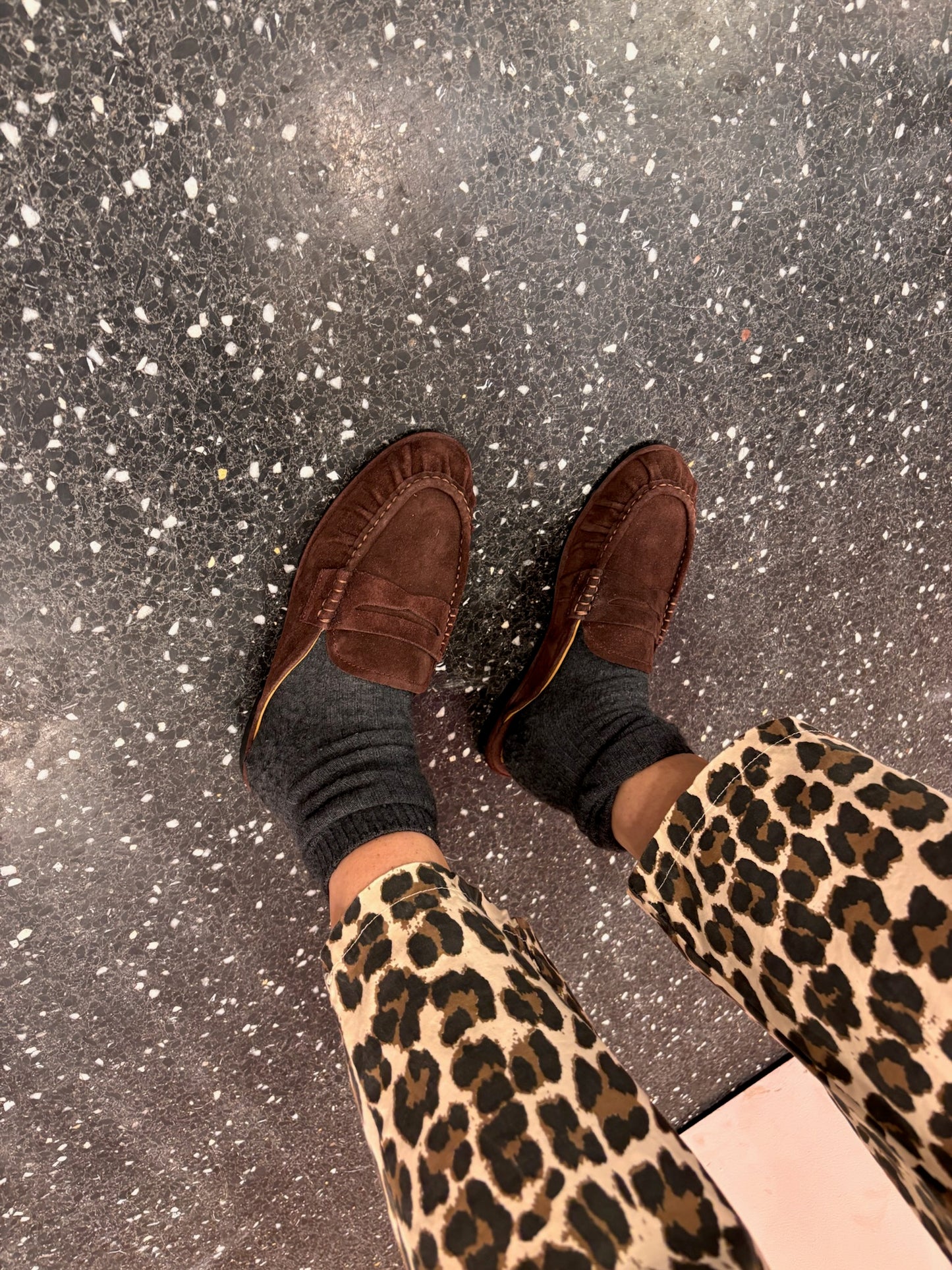 Mules en daim couleur médoc - TORAL