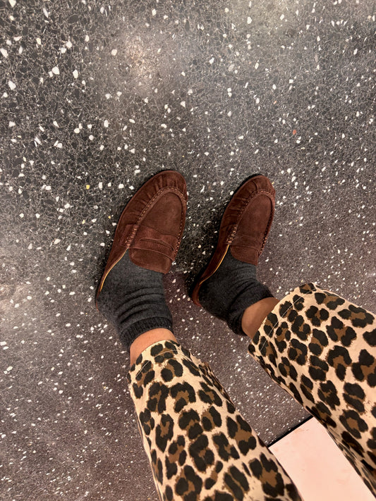 Mules en daim couleur médoc - TORAL