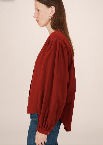 blouse suri terracota par grace and mila et allison shop