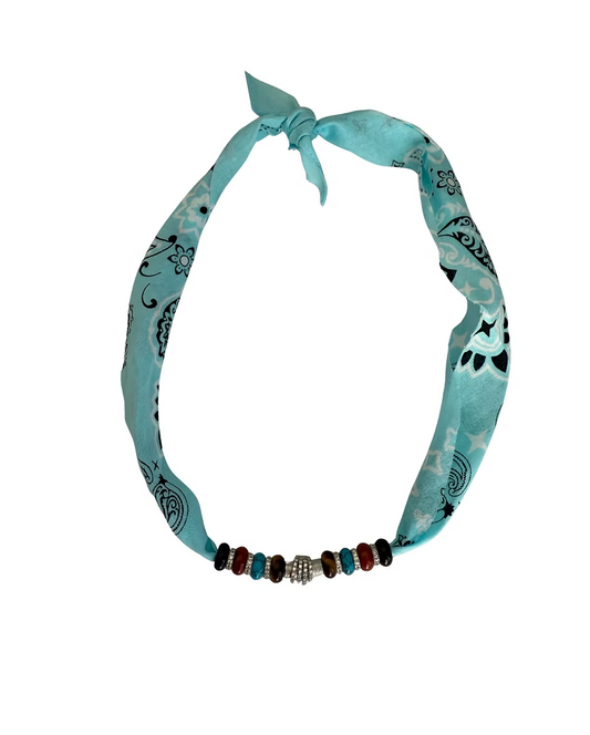 Collier bandana navajo – Perles centrales décoratives