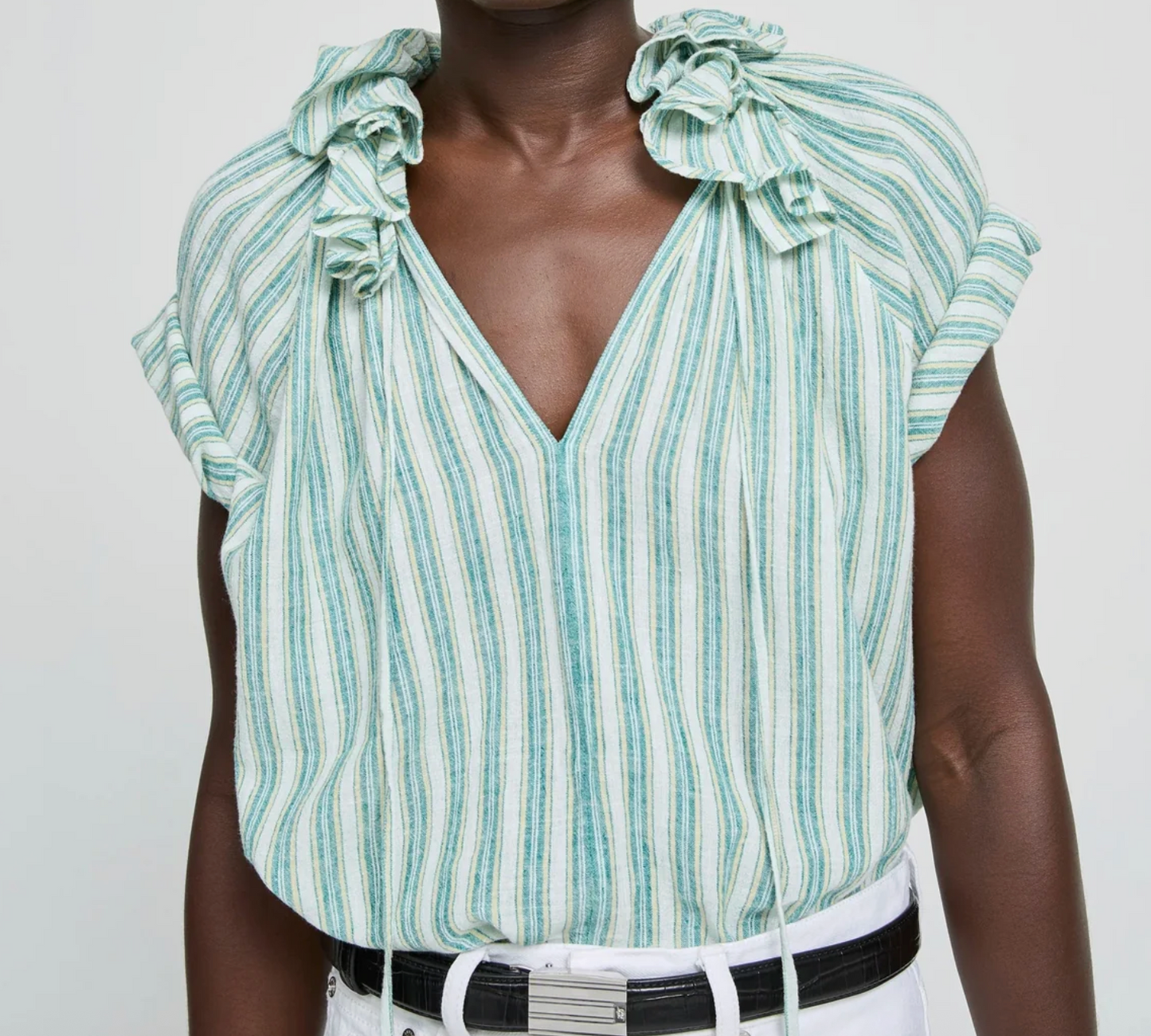 LAURENCE BRAS – blouse Escargot vert