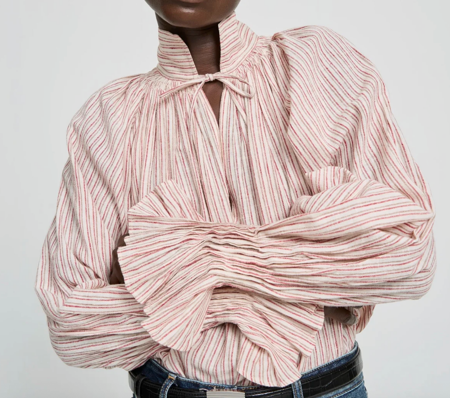 LAURENCE BRAS – blouse Wheela beige stripes