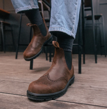 Chelsea boots antique surpiquées Blundstone