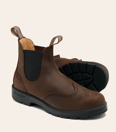 Chelsea boots antique surpiquées Blundstone
