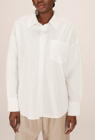 Chemise stripe écru Grace & Mila