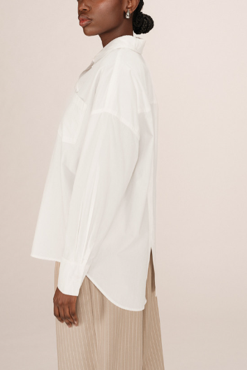 Chemise stripe écru Grace & Mila