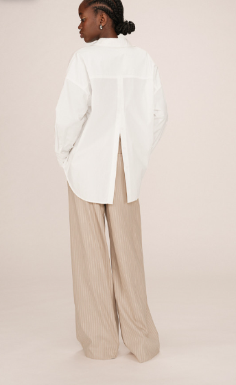 Chemise stripe écru Grace & Mila