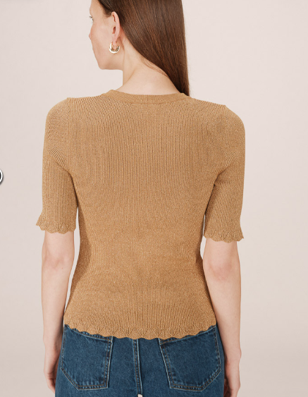 Pull Saturne ocre Grace & Mila