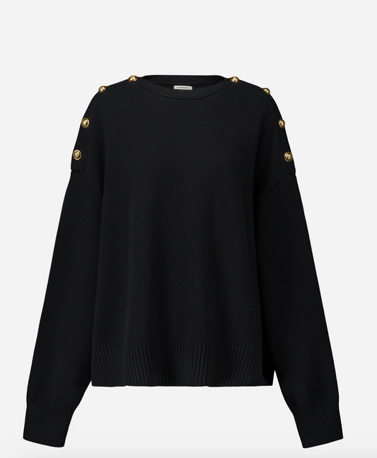 Pull cabanon noir LAURENCE BRAS