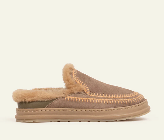 Sabots en daim taupe LAIDBACK LONDON