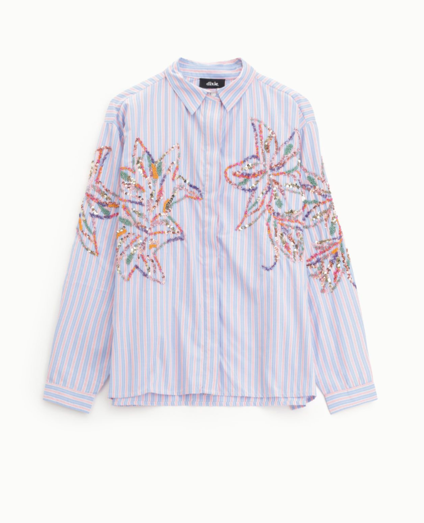 IMPERIAL DIXIE – chemise à broderies florales