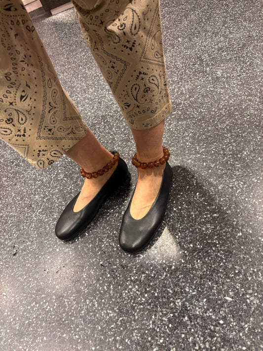 Ballerines en cuir à perles - ODARE