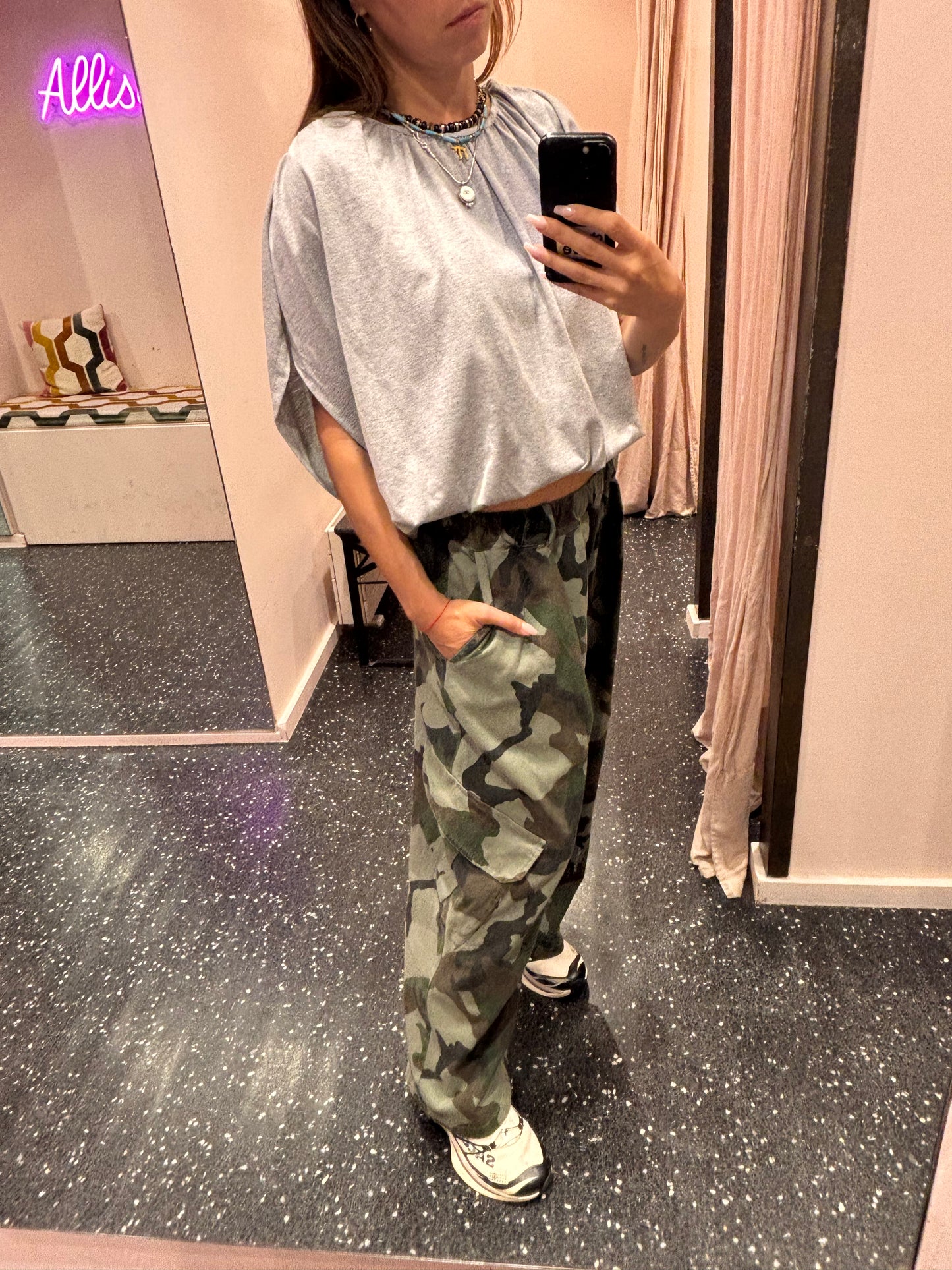 THE CORNER - Pantalon cargo imprimé camouflage