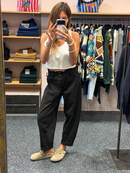 JOHANNA - pantalon carrot taille élastiquée
