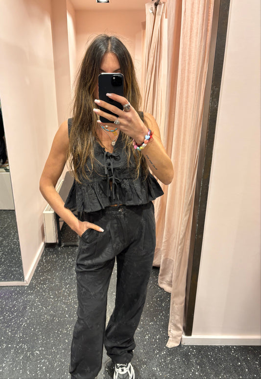 MAISON HÔTEL - Pantalon Xian onyx