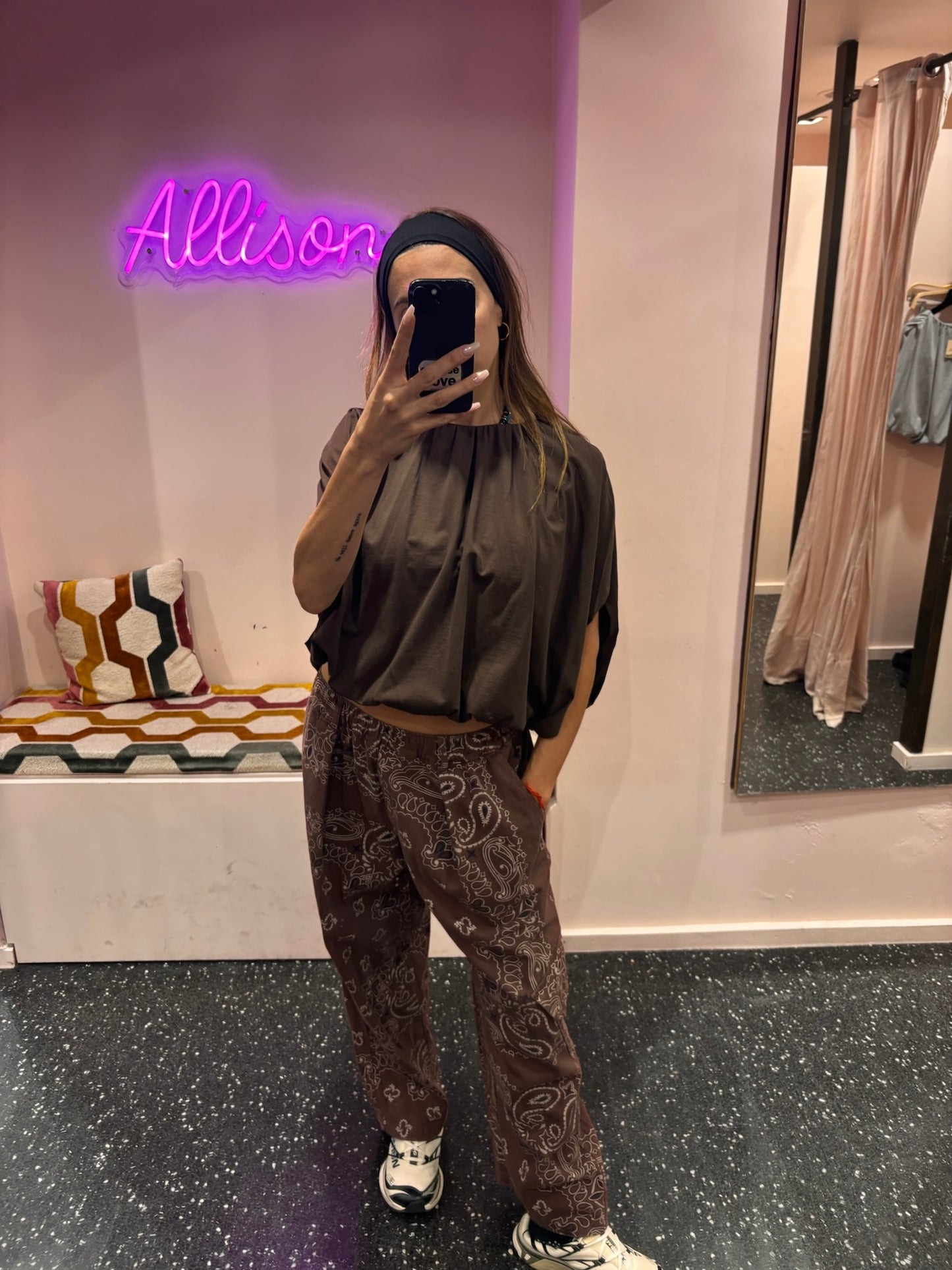 THE CORNER - Pantalon cargo imprimé bandana
