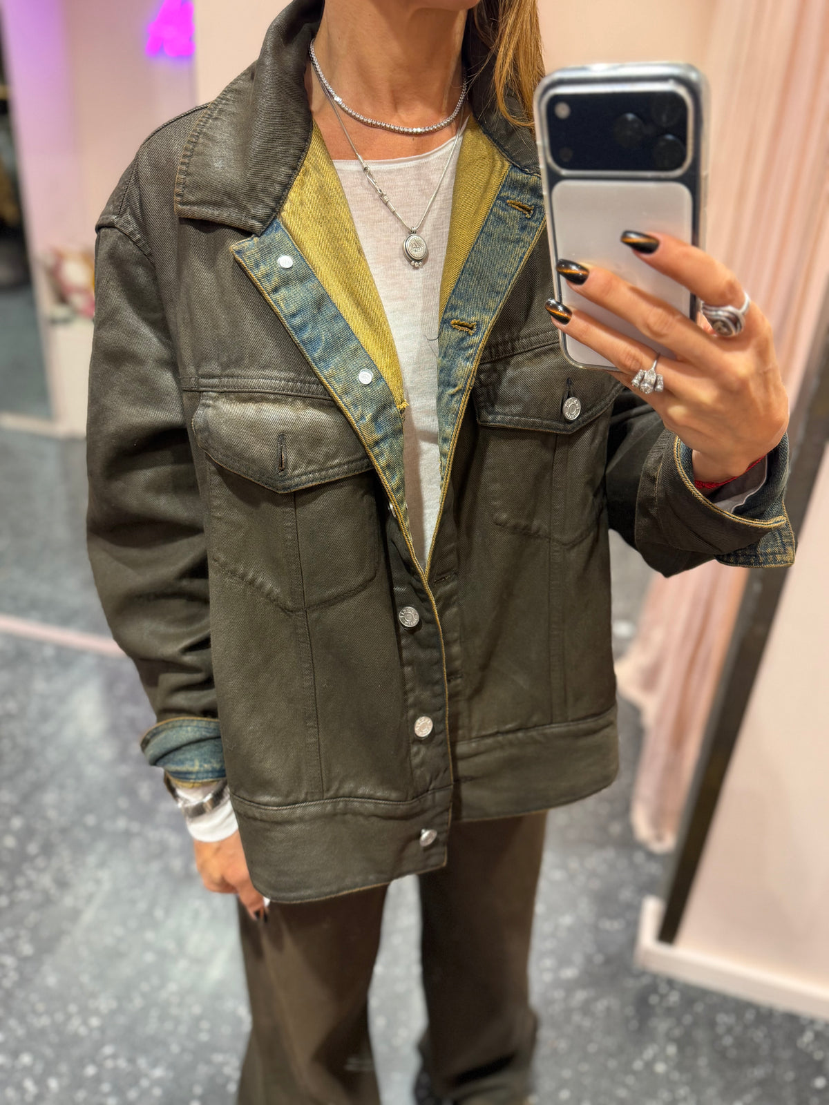 LABDIP - Veste denim huilée