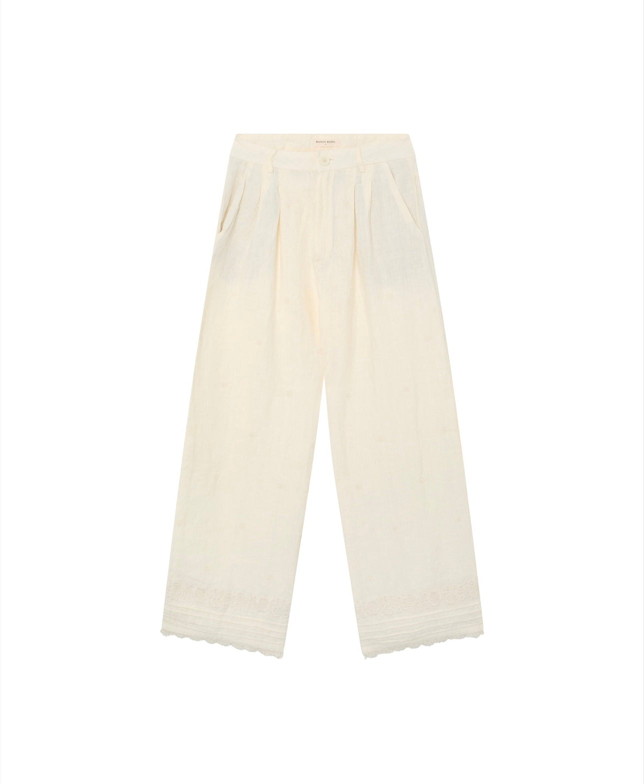 MAISON HÔTEL - Pantalon Otto ivory whisper