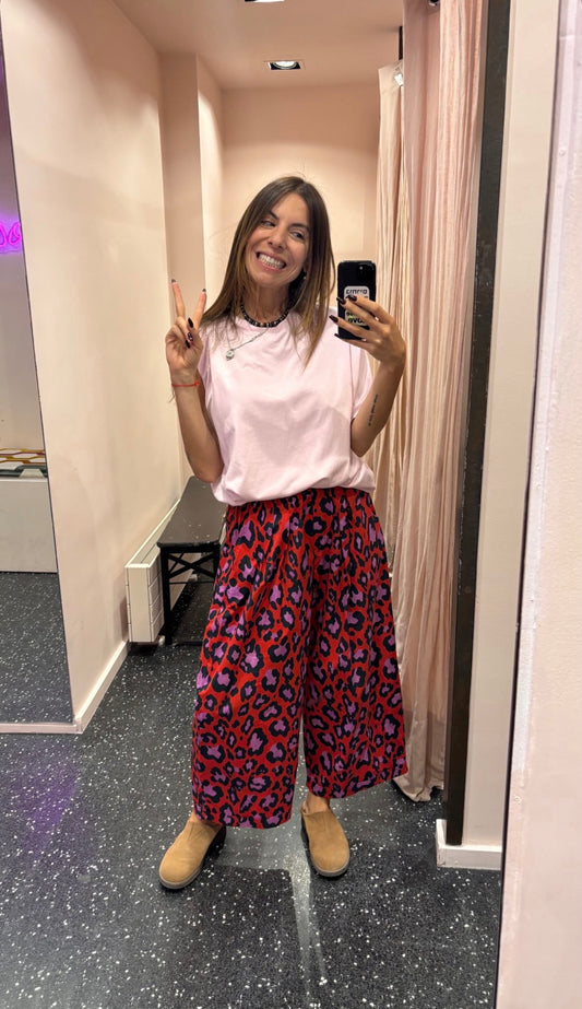 JOHANNA - Pantalon léopard